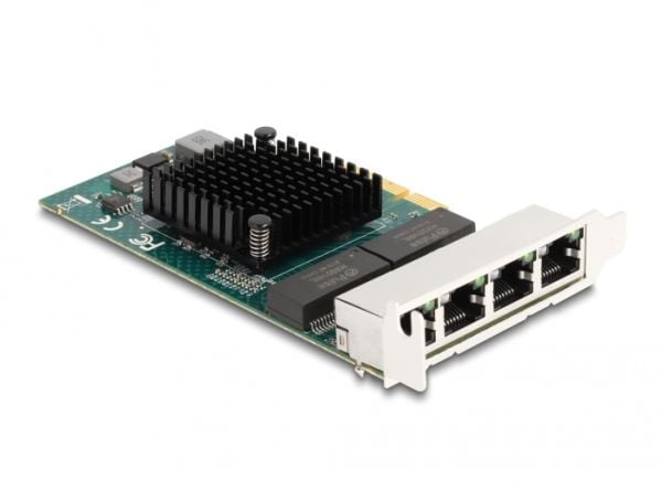 DeLOCK 88208, PCIe, RJ-45, Hunstik, PCIe 2.0, Grå, PC, PC