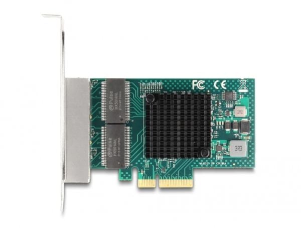 DeLOCK 88208, PCIe, RJ-45, Hunstik, PCIe 2.0, Grå, PC, PC