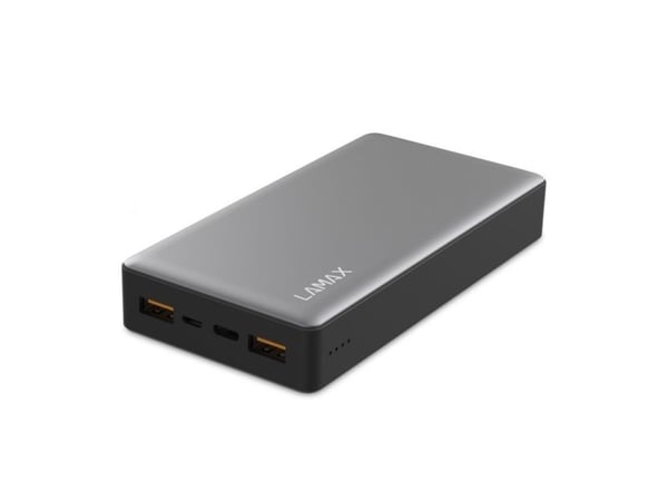 Lamax LAM20KGRAY, 20000 mAh, litium polymeeri (LiPo), Grå