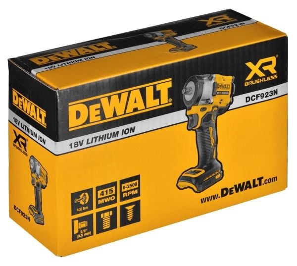 DeWALT DCF923N-XJ mutterinväännin 3/8" 18V 406 Nm - SOLO