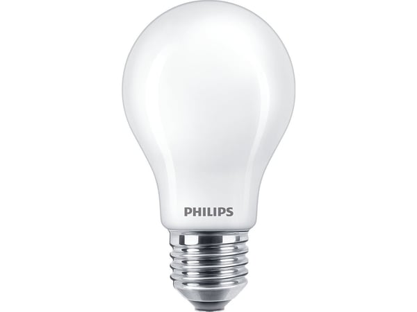 Philips - LED-lyspære - form: A60 - mattslipt finish - E27 - 3.4 W (ekvivalent 40 W) - klasse D - varmt hvitt lys - 2200-2700 K
