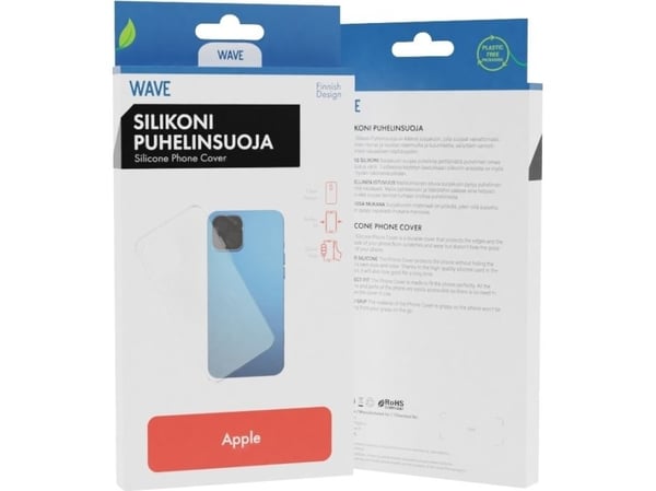Wave -SC-AP-IP13M-TP, Etui, Apple, iPhone 13 mini, 13,7 cm (5.4"), Gjennomsiktig