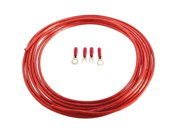 Sinuslive bil HiFi strømkabelsett 6 mm², forgylt