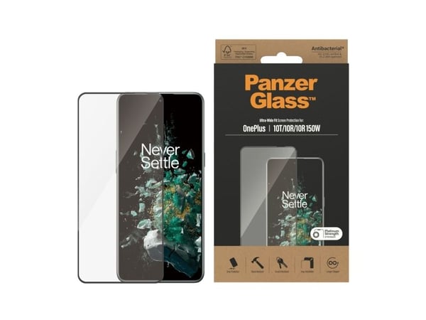 PanzerGlass ® Screen Protector OnePlus 10T | 10R | 10R | 150W | Ultra-Wide Fit | Black, OnePlus, OnePlus - 10T, OnePlus - 10R, OnePlus - 10R 150W, ...