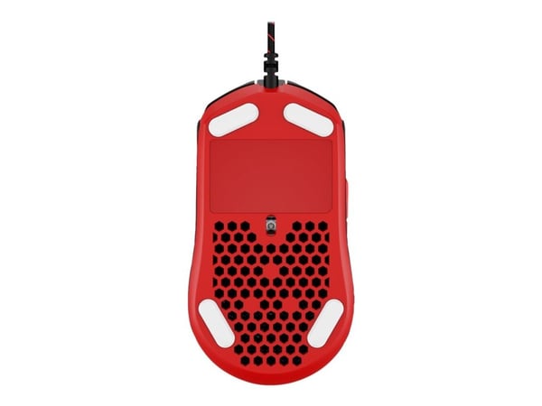 HyperX Pulsefire Haste – pelihiiri (musta-punainen), Molempikätinen, Optinen, USB A-tyyppi, 16000 DPI, Musta, Punainen