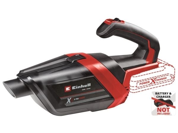 Einhell TE-HV 18/06 Li - Solo, Tørr, Uten pose, 0,6 l, Sort, Rød - SOLO