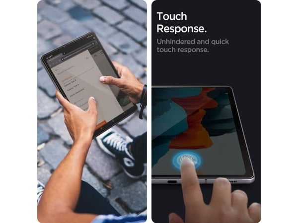 Spigen Glas.Tr Ez Fit Galaxy Tab S7 11.0 T870/T875+ asennuksen karkaistu lasi