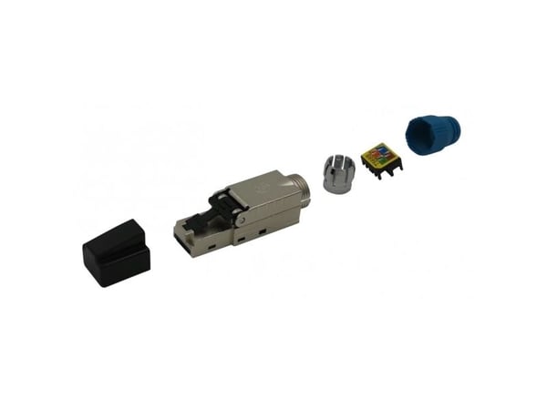 Techly IWP-8P8C-CAT81STY, RJ45, Beige, Hankjønn, Rett, Metall, Plast, Cat8.1