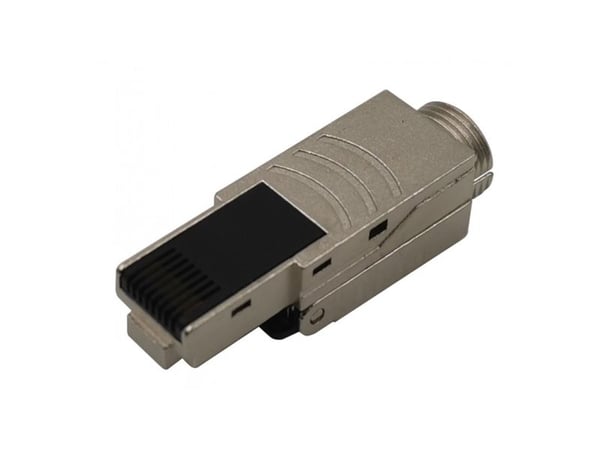 Techly IWP-8P8C-CAT81STY, RJ45, Beige, Hankjønn, Rett, Metall, Plast, Cat8.1