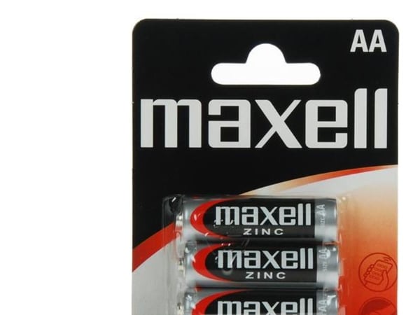 Maxell 4 x AA, Engangsbatteri, AA, Sink-Karbon, 1,5 V, 4 stykker, Flerfarget
