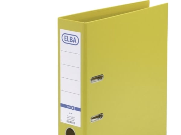 Elba Smart PP/PP, 80 mm, A4, Polypropeeni (PP), Keltainen, 570 arkkia, 8 cm, 285 mm