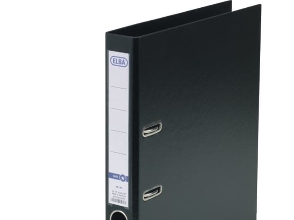 Elba 100202102, polypropylen (PP), sort, A4, 285 mm, 50 mm, 318 mm