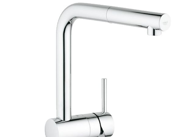 GROHE 32168 000, Kromfarget, Kran-håndtak, Single/enkelt, Keramisk, 4,6 cm, 360°