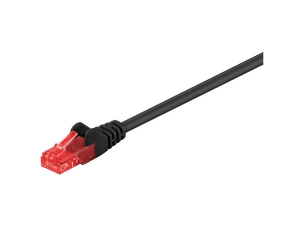 Goobay CAT 6-2000 UTP Musta 20m, 20 m, 20 m