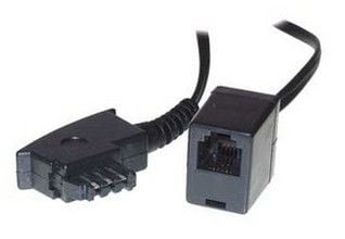 S-Conn 71020, 0,2 m, TAE (F), RJ-11, Sort