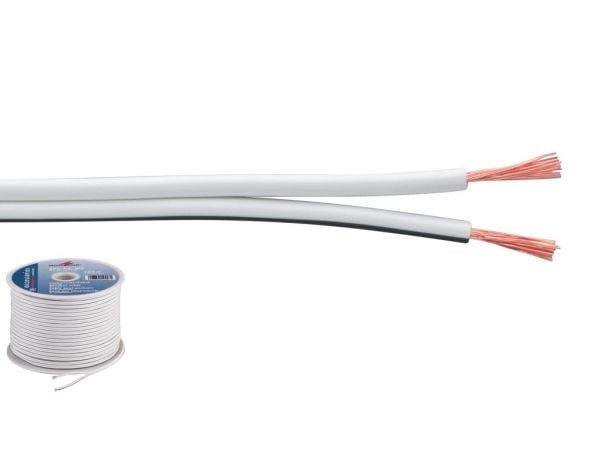 Monacor SPC-75/WS, Terminal, Terminal, Koppar, 100 m, Vit