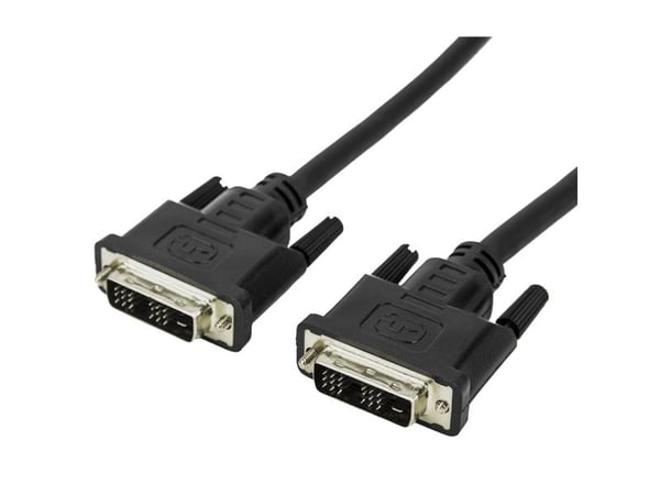 Techly ICOC-DVI-8050, 5 m, DVI-D, DVI-D, Hanstik, Hanstik, Musta