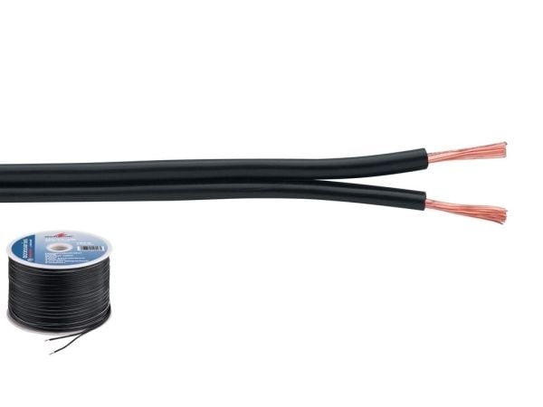 Monacor SPC-75/SW, Terminal, Terminal, Kobber, 100 m, Sort