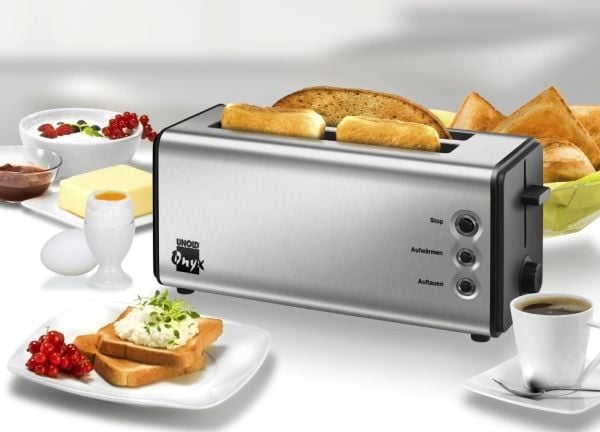 UNOLD Onyx 38915 Duplex - Brødrister - 2 skive - 2 Spor - rustfritt stål / svart