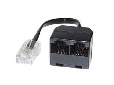 S/CONN maximum connectivity 71233-, 0,1 m, RJ-45, 2 x RJ-45, Svart