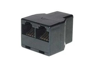 S/CONN maximum connectivity 71225-8, RJ-45, 2x RJ-45, Svart
