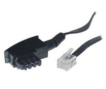 S/CONN maximum connectivity 70050-, 10 m, TAE F, RJ-11, Hankjønn, Hankjønn, Svart
