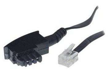 S/CONN maximum connectivity 70096-, 6 m, TAE F, RJ-11, Hankjønn, Hankjønn, Svart