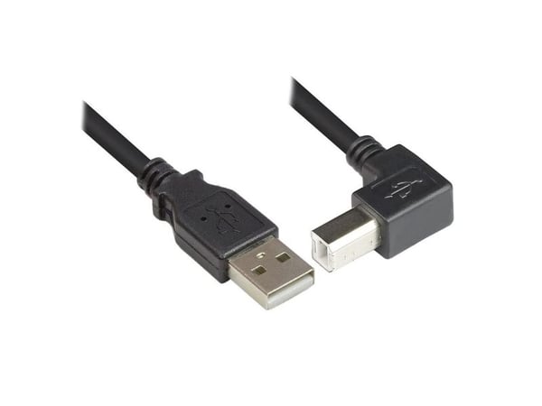 Techly ICOC-U-AB-10-ANG, 1 m, USB A, USB B, USB 2.0, 480 Mbit/s, Lajittelu