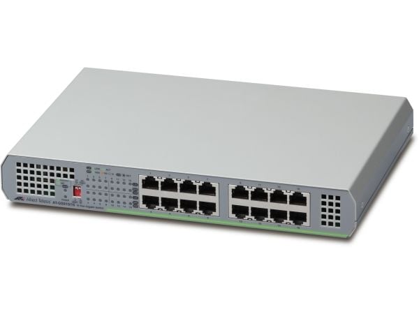 Allied Telesis CentreCOM AT-GS910/16 - Switch - ikke-styrt - 16 x 10/100/1000 - stasjonær