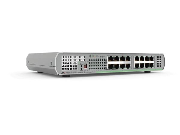 Allied Telesis CentreCOM AT-GS910/16 - Switch - ikke-styrt - 16 x 10/100/1000 - stasjonær