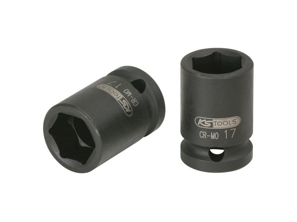 KS Tools 515.1018, Kraftpipe, Sort, 1 hoder, 1/2", Metrisk, 18 mm
