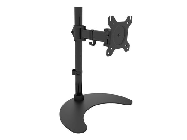 Techly Desk Stand for 1 Monitor 13 "-27" with Base h.400mm ICA-LCD 3400, Frittstående, 8 kg, 33 cm (13"), 68,6 cm (27"), 100 x 100 mm, Sort