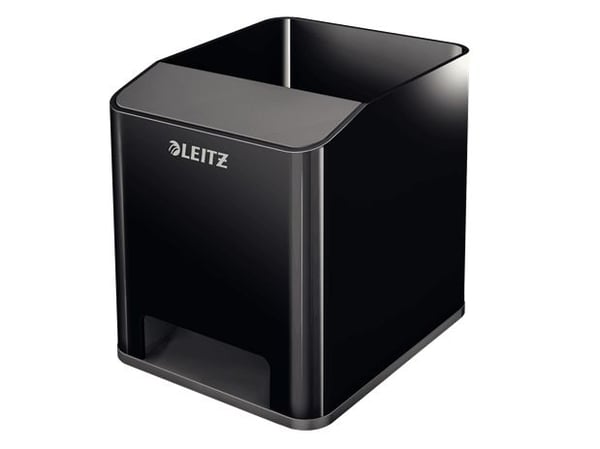 Leitz WOW Dual Colour Sound - Skrivebordsordner - polystyren (PS) - svart