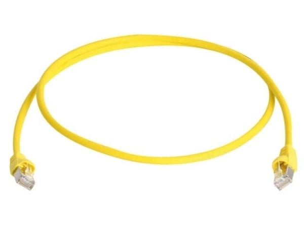 Telegärtner MP8 FS 600 - Koblingskabel - RJ-45 (hann) til RJ-45 (hann) - 1 m - SFTP - CAT 7 - gul