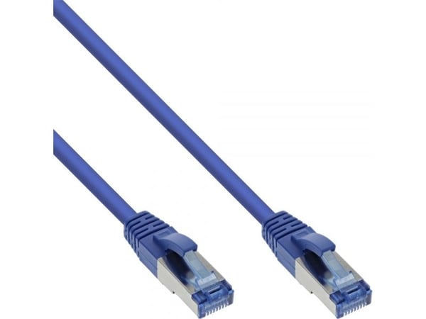 InLine 4043718189373, 0,5 m, Cat6a, S/FTP (S-STP), RJ-45, RJ-45, Blå
