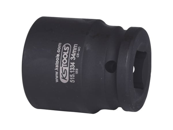 KS Tools 515.1334, Kraftpipe, Sort, 1 hoder, 3/4", Metrisk, 34 mm