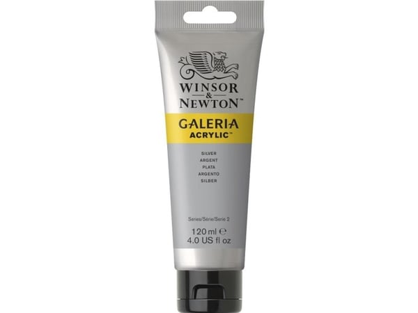 Winsor & Newton Galeria, 120 ml, Sølv, Rør
