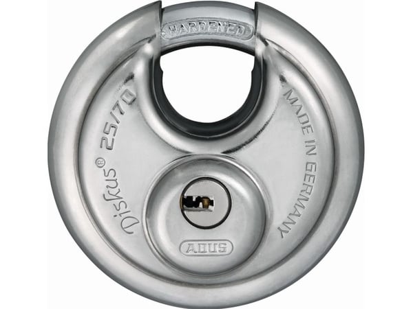 ABUS 32279, Diskus, Nøkkellås, Bruk bare én nøkkel, Port, Moving truck, Rustfritt stål, 7 cm