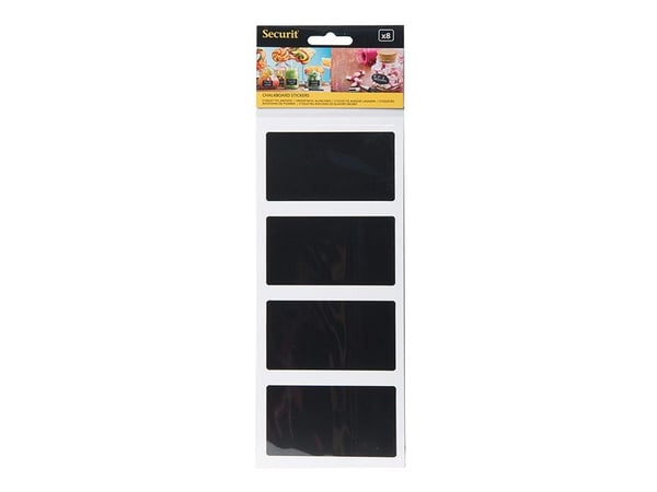 Securit CS-RECT-8, 85 x 50 mm, PVC, Svart