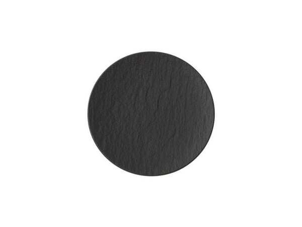 Villeroy & Boch Manufacture Rock, Brød- og smørfat, Rund, Porselen, Svart, Manufacture Rock, 15,5 cm
