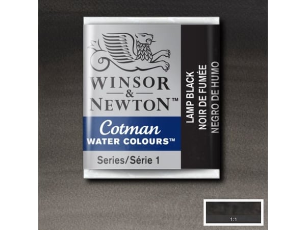 Winsor & Newton Cotman Watercolours, Svart, 1 stykker