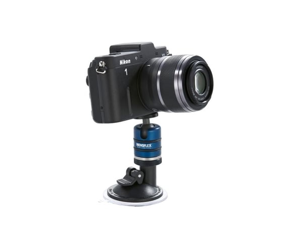 Novoflex SP Suction Cup, Kamera, Passiv holder, Innendørs, Sort, Blå, Sølv