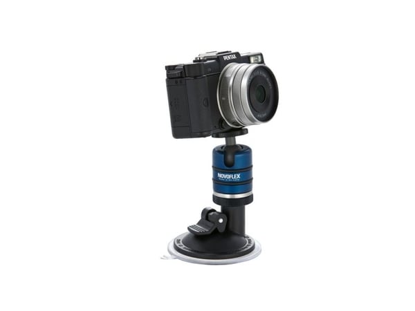 Novoflex SP Suction Cup, Kamera, Passiv holder, Innendørs, Sort, Blå, Sølv