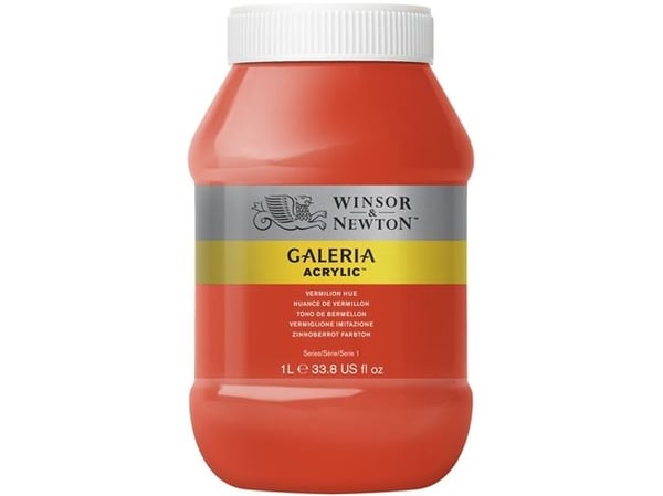 Winsor & Newton Galeria, 1000 ml, Oransje, Rød, Krukke