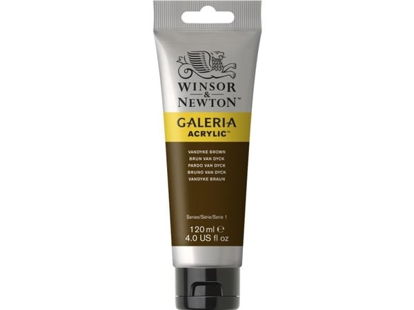 Winsor & Newton Galeria, 120 ml, Brun, Rør