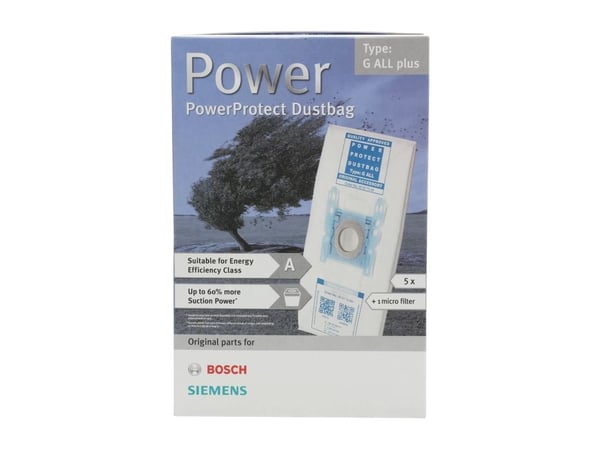 Bosch 4242003701973, Sylindervakuum, Støv pose, Hvit, 0,4 l, Bosch/Siemens, Boks