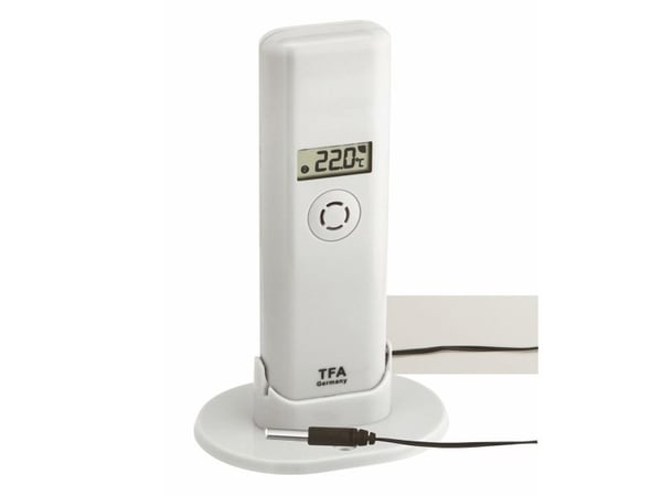 TFA-Dostmann 30.3302, Langallinen, 200 m, 868 MHz, 135 m, Muovi, Valkoinen