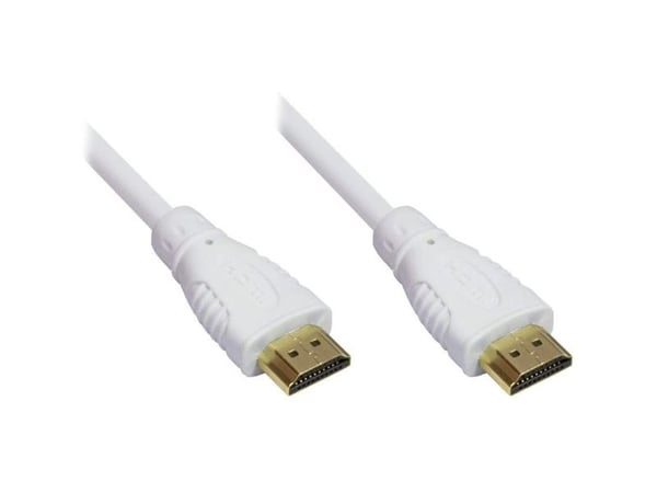 Techly ICOC HDMI-4-005NWT, 0,5 m, HDMI Type A (Standard), HDMI Type A (Standard), 4096 x 2160 piksler, 3D, Hvit