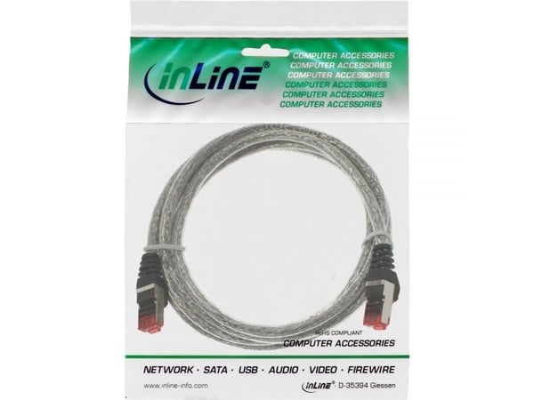 InLine 5m S-STP/PiMF Kat. 6,5 m, Cat6, S/FTP (S-STP), RJ-45, RJ-45