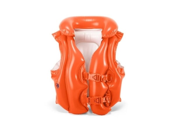 Intex 58671EU, Oransje, Svømmevest, Monokromatisk, Vinyl, 3 år, 6 år